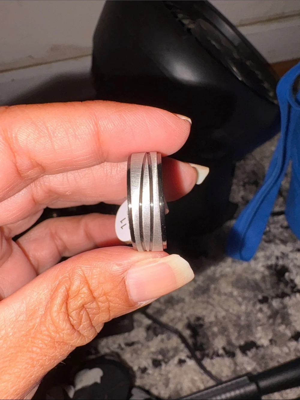 Modern Multi-Band Silver Ring